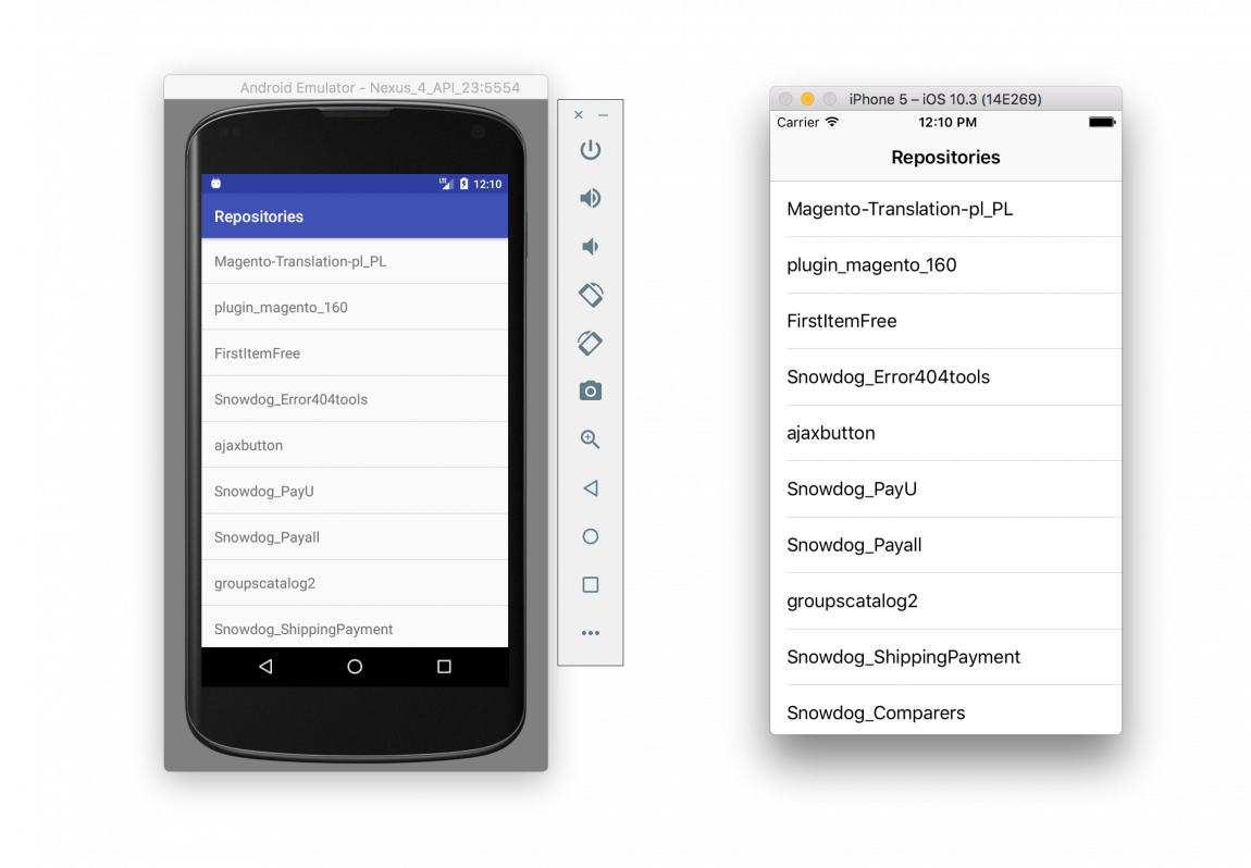 MOE tutorial 1: Create simple list on iOS and Android apps using Multi-OS Engine