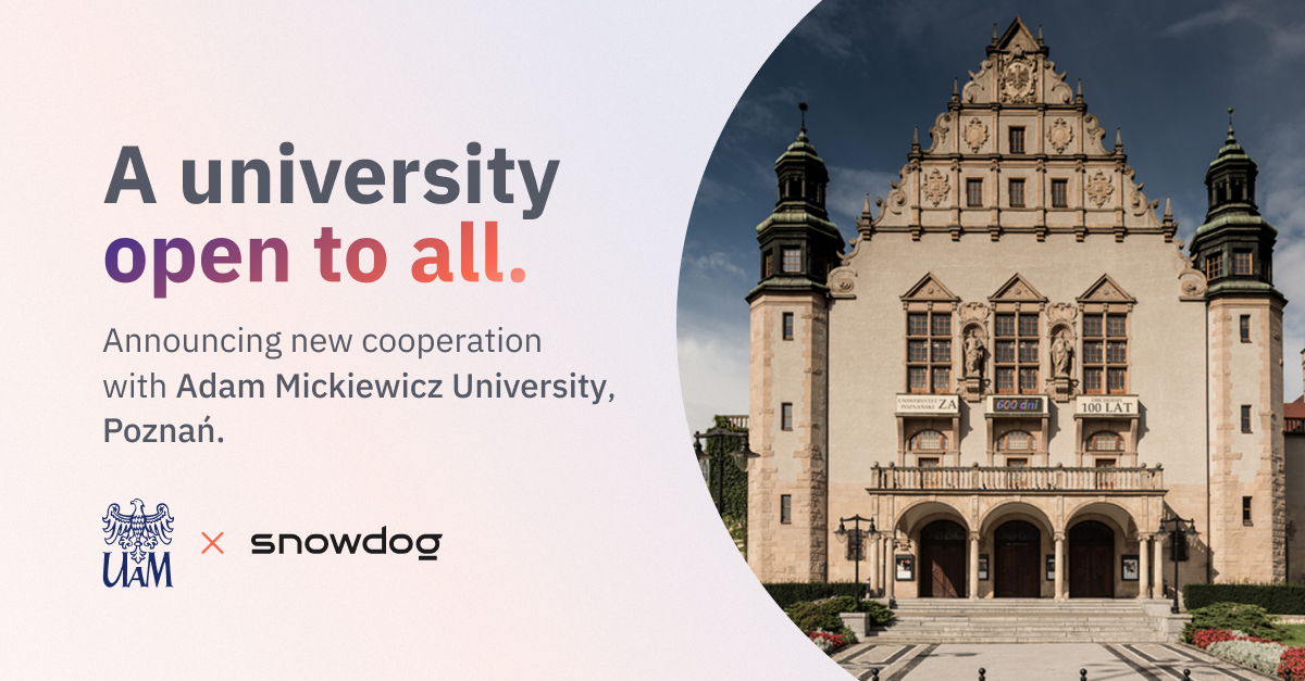 Snowdog chosen by Adam Mickiewicz University to implement accessibility-focused mobile application