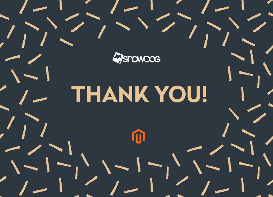 Thank you Magento!